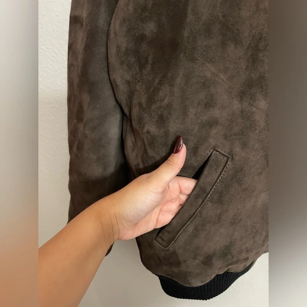 Levi's: Made & Crafted Suede Bomber Jacket